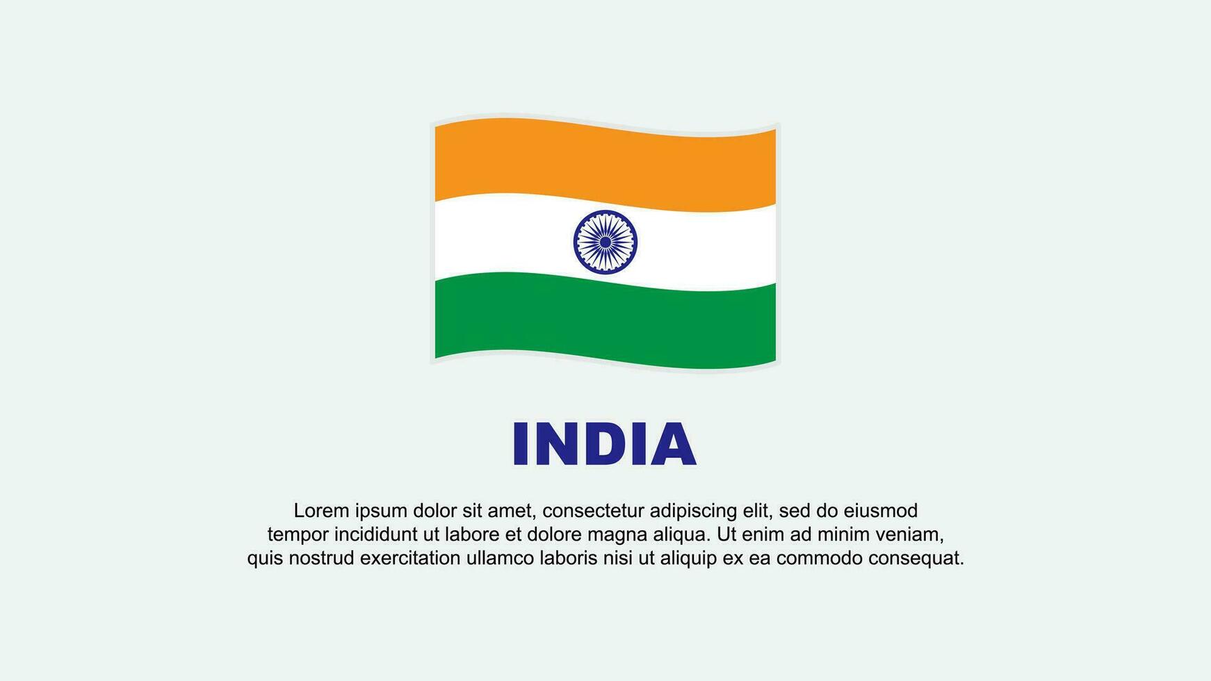 India bandera resumen antecedentes diseño modelo. India independencia día bandera social medios de comunicación vector ilustración. India antecedentes