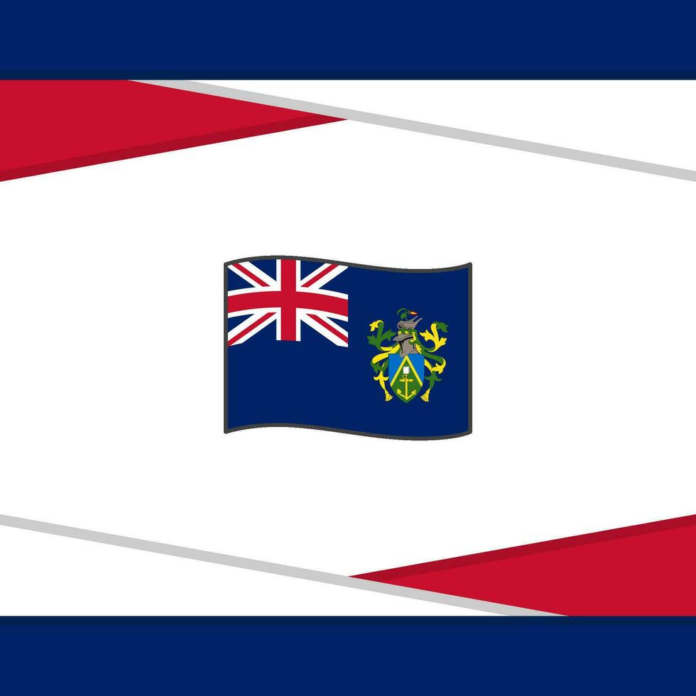 Pitcairn Islands Flag Abstract Background Design Template. Pitcairn Islands Independence Day Banner Social Media Post. Pitcairn Islands Vector