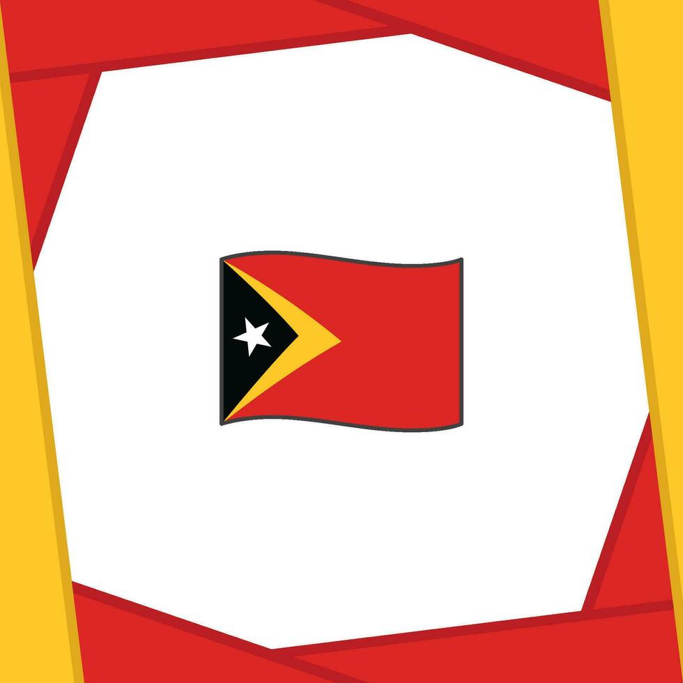 Timor Leste Flag Abstract Background Design Template. Timor Leste Independence Day Banner Social Media Post. Timor Leste Banner vector