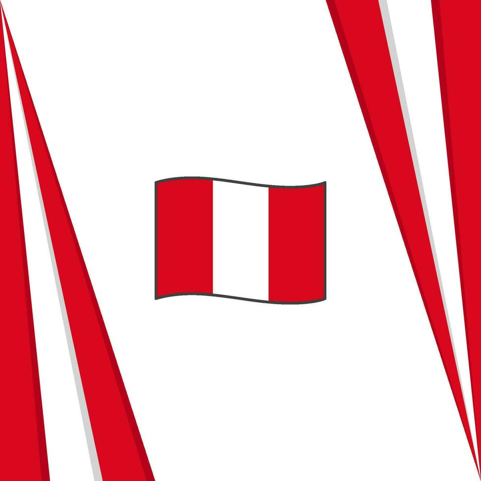 Peru Flag Abstract Background Design Template. Peru Independence Day Banner Social Media Post. Peru Flag vector