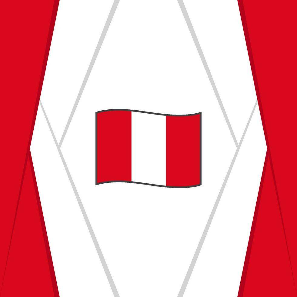 Peru Flag Abstract Background Design Template. Peru Independence Day Banner Social Media Post. Peru Background vector