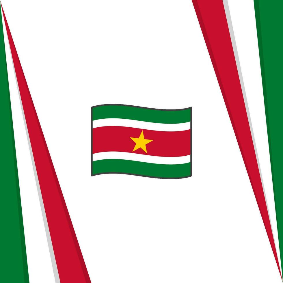 Surinam bandera resumen antecedentes diseño modelo. Surinam independencia día bandera social medios de comunicación correo. Surinam bandera vector