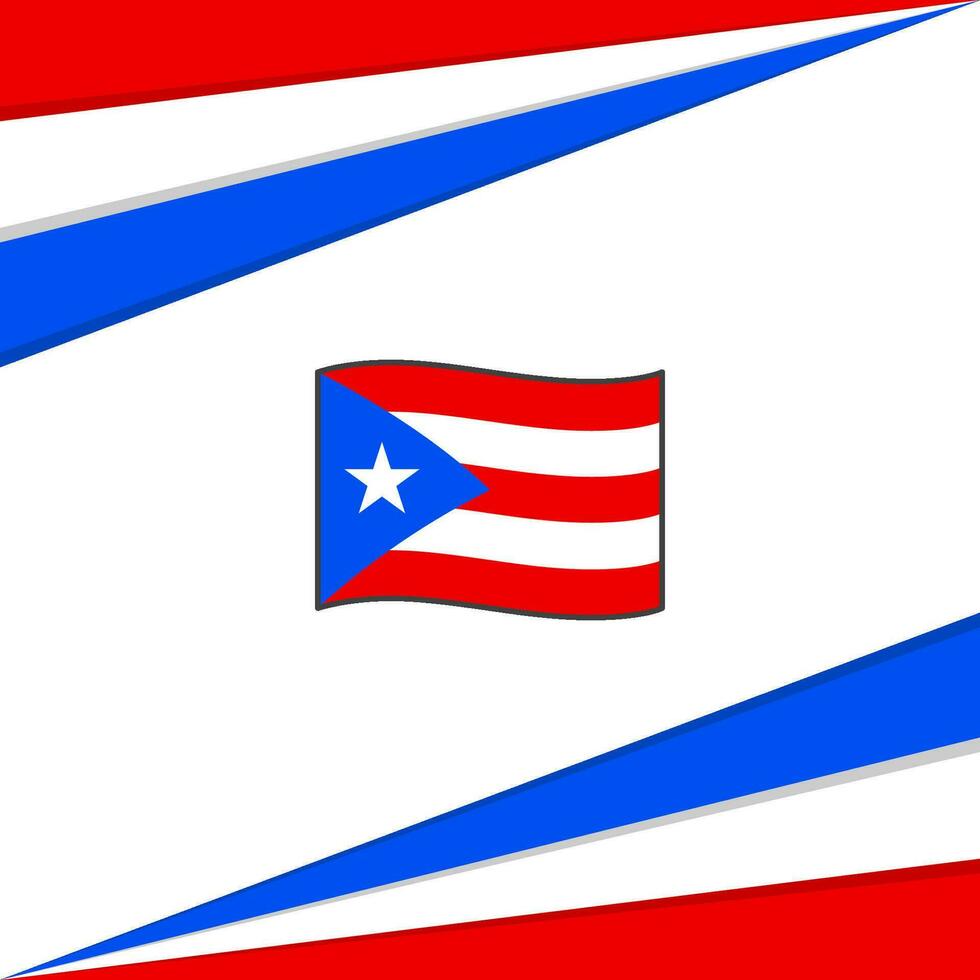 Puerto Rico Flag Abstract Background Design Template. Puerto Rico Independence Day Banner Social Media Post. Puerto Rico Design vector
