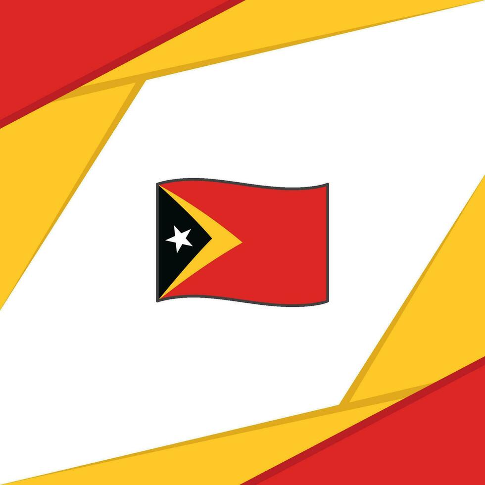 Timor Leste Flag Abstract Background Design Template. Timor Leste Independence Day Banner Social Media Post. Timor Leste vector