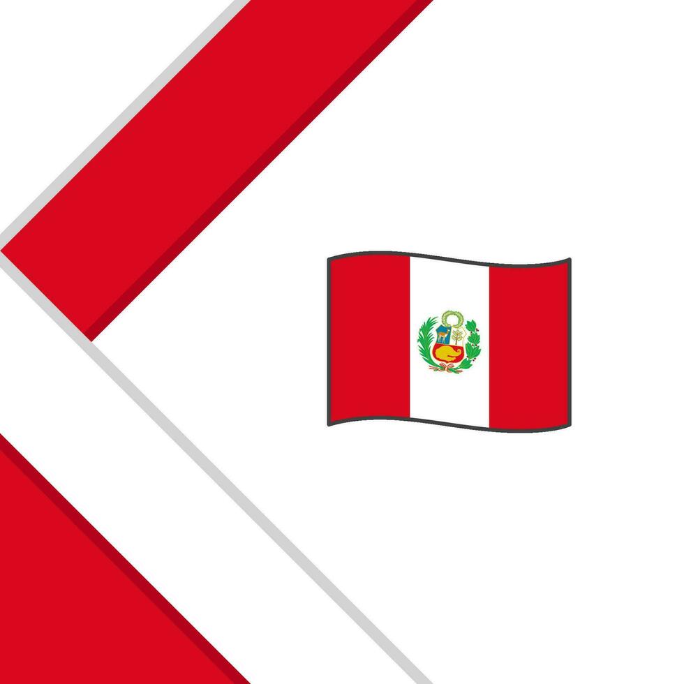 Perú bandera resumen antecedentes diseño modelo. Perú independencia día bandera social medios de comunicación correo. ilustración vector