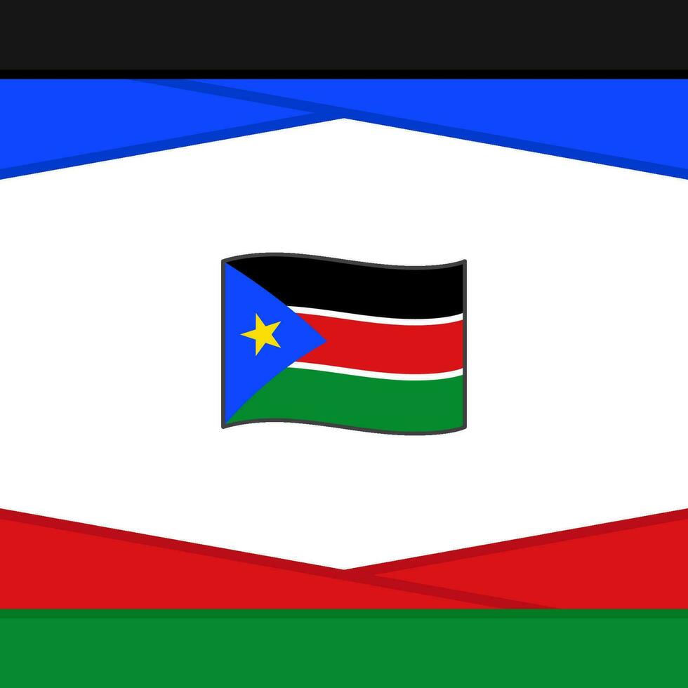 South Sudan Flag Abstract Background Design Template. South Sudan Independence Day Banner Social Media Post. South Sudan Vector