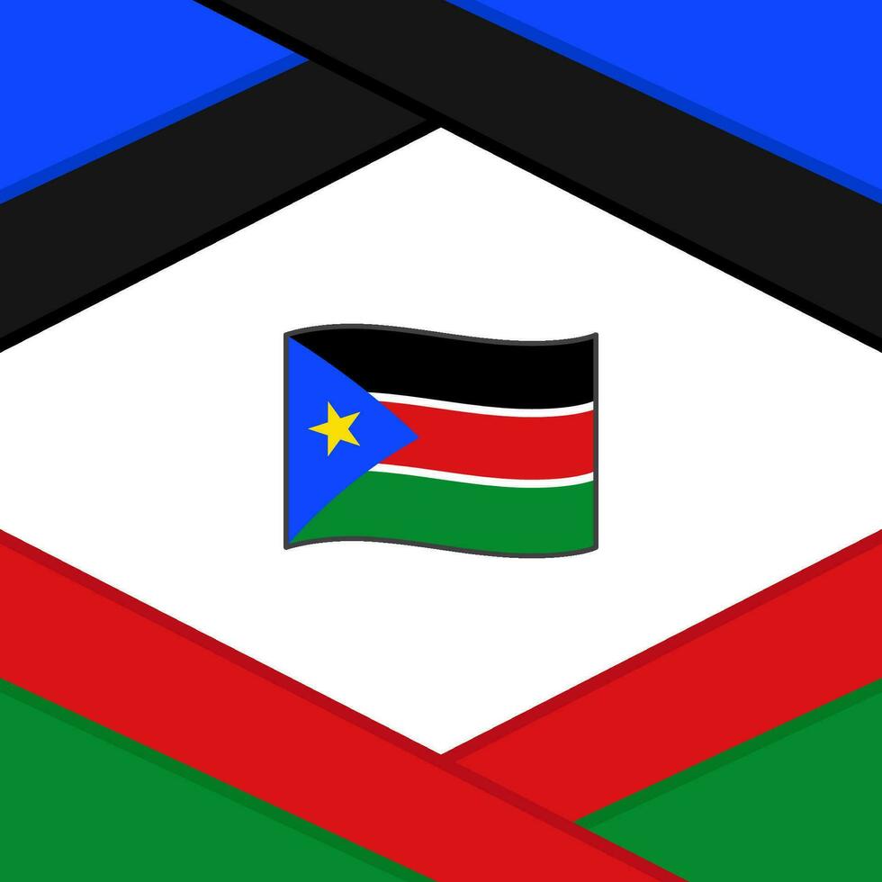 South Sudan Flag Abstract Background Design Template. South Sudan Independence Day Banner Social Media Post. South Sudan Template vector