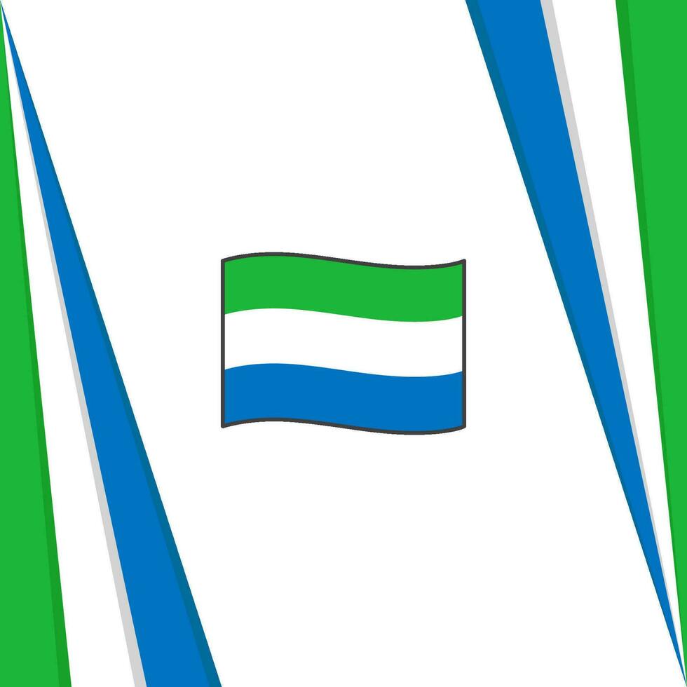 Sierra Leone Flag Abstract Background Design Template. Sierra Leone Independence Day Banner Social Media Post. Sierra Leone Flag vector
