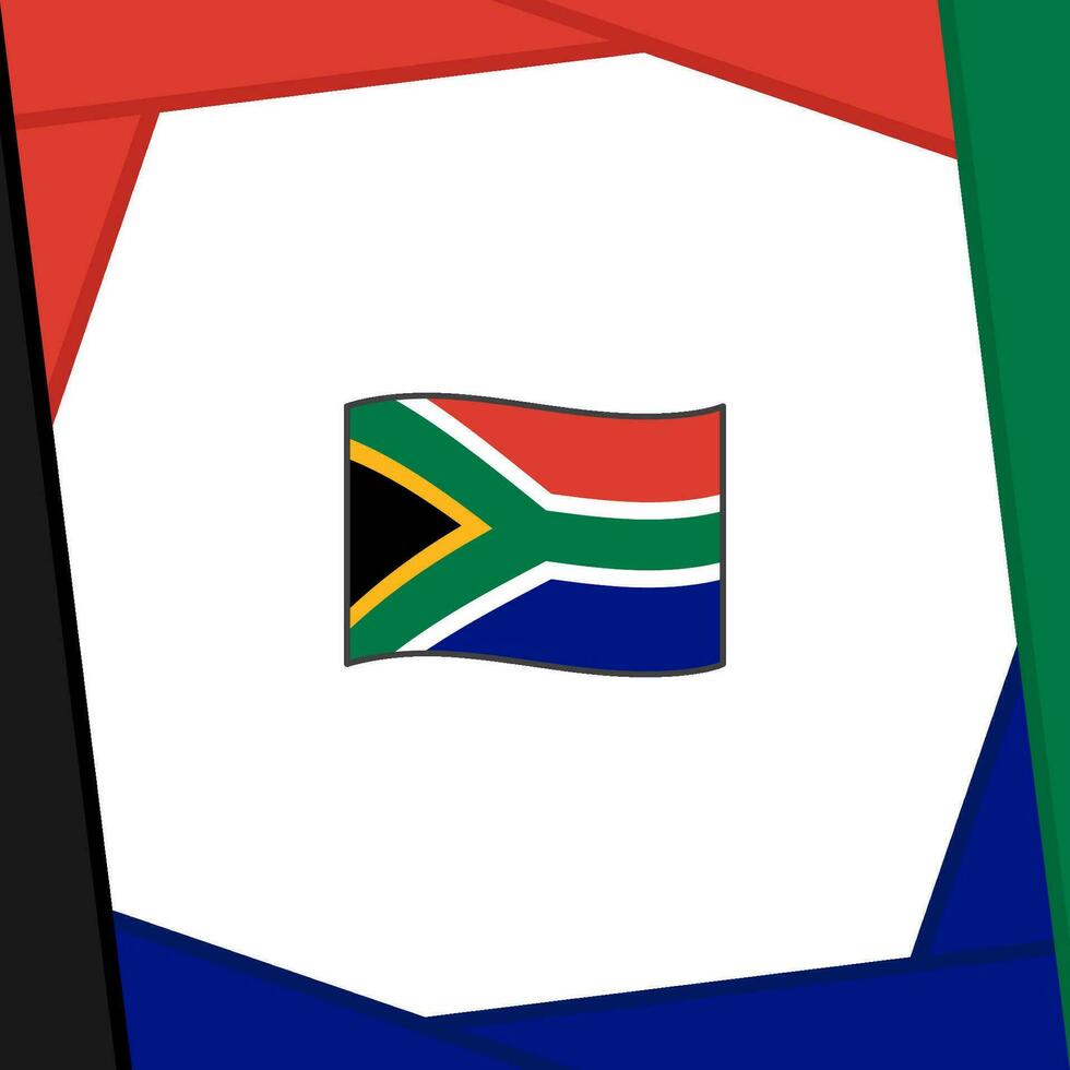 South Africa Flag Abstract Background Design Template. South Africa Independence Day Banner Social Media Post. South Africa Banner vector
