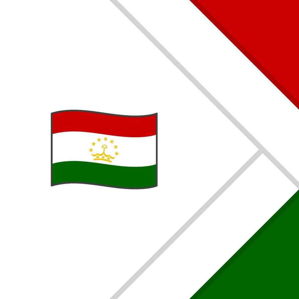 Tajikistan Flag Abstract Background Design Template. Tajikistan Independence Day Banner Social Media Post. Tajikistan Banner vector