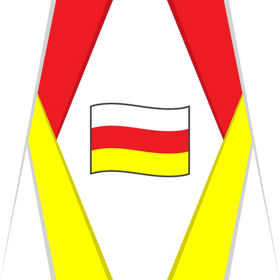 South Ossetia Flag Abstract Background Design Template. South Ossetia Independence Day Banner Social Media Post. South Ossetia Background vector
