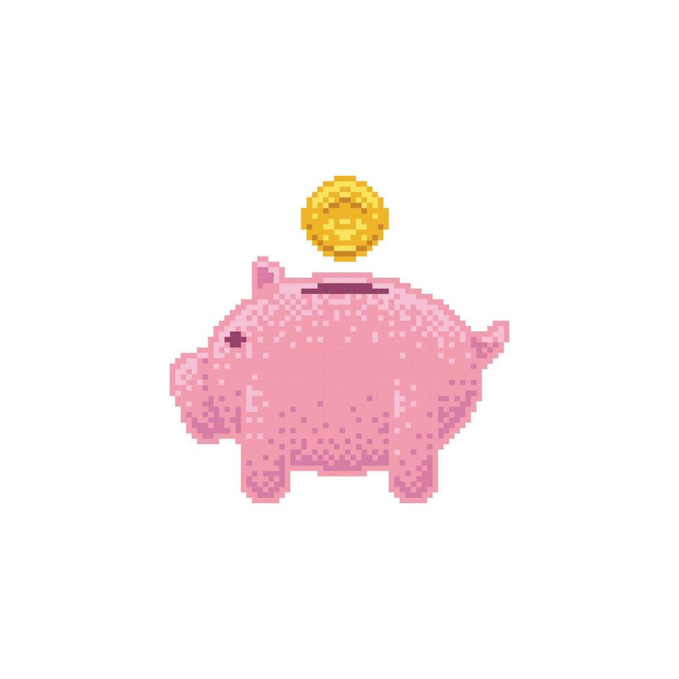 cerdito banco logo icono vector