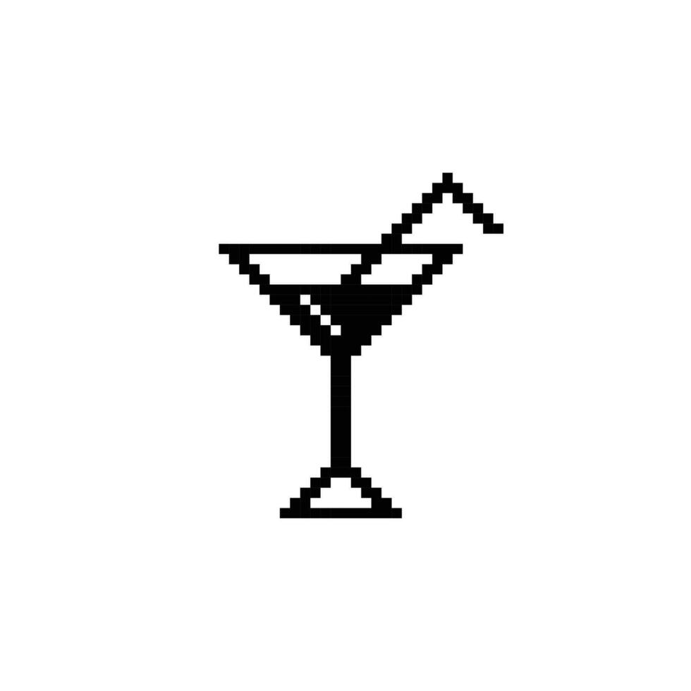 martini vaso logo icono vector