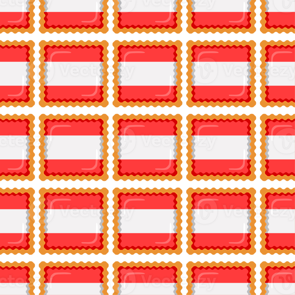 Pattern cookie with flag country Latvia in tasty biscuit png