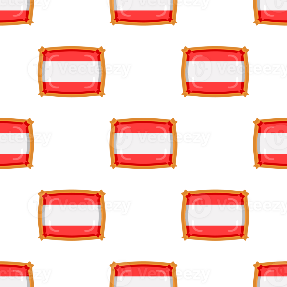 Pattern cookie with flag country Latvia in tasty biscuit png