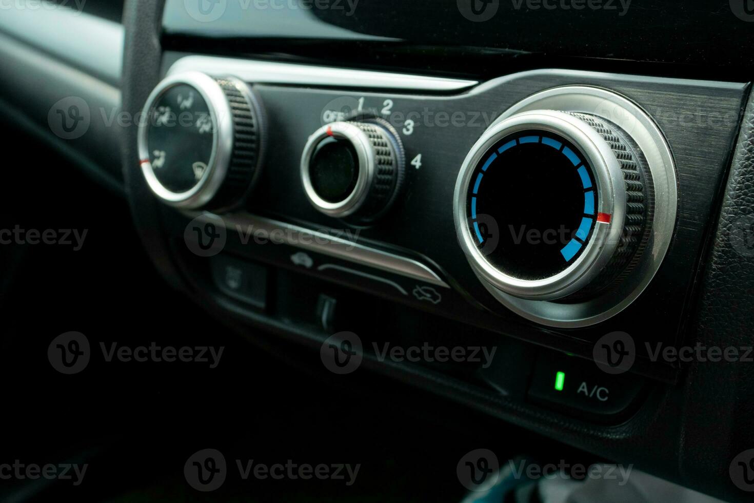 AC control panel in a car, after some edits. photo