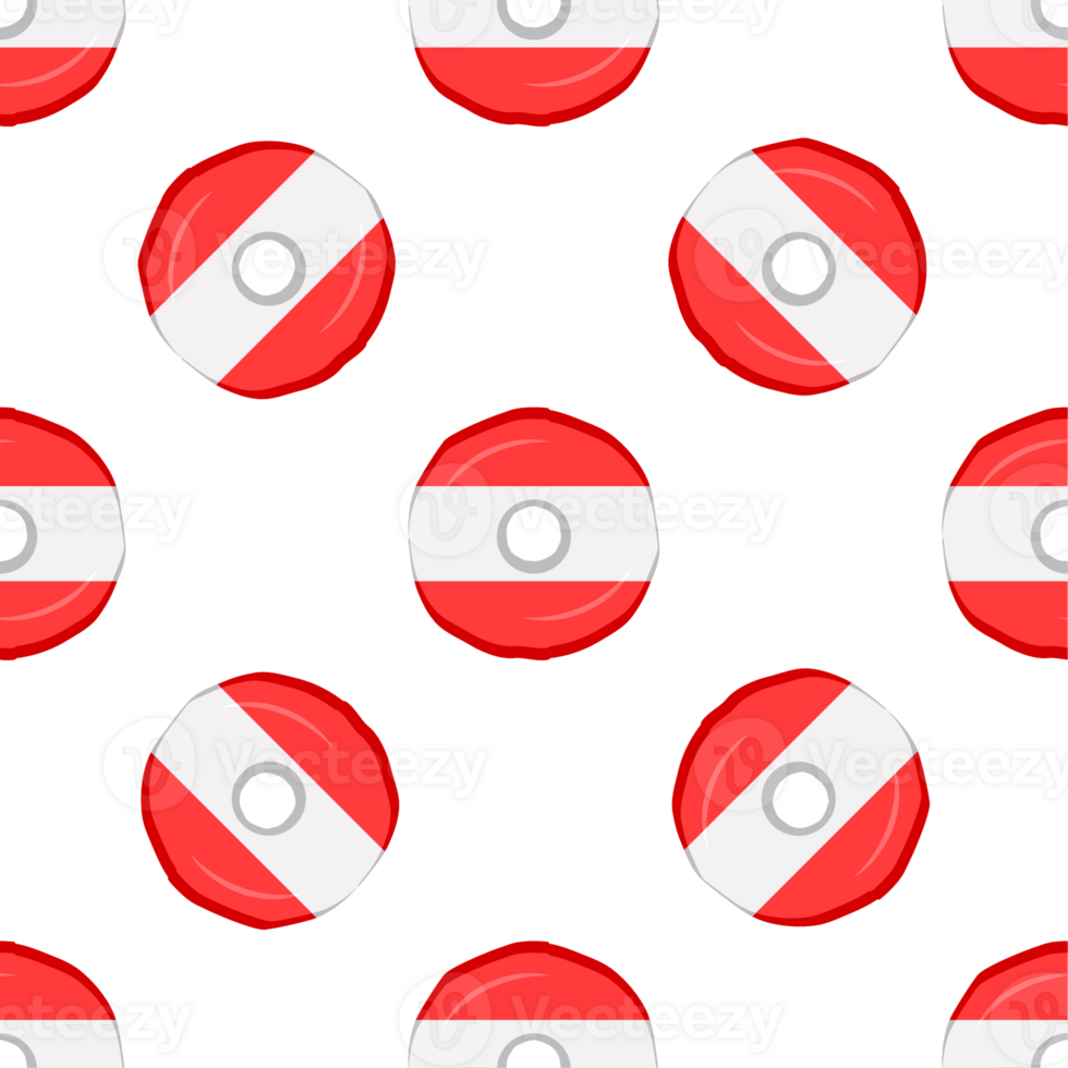 Pattern cookie with flag country Latvia in tasty biscuit png