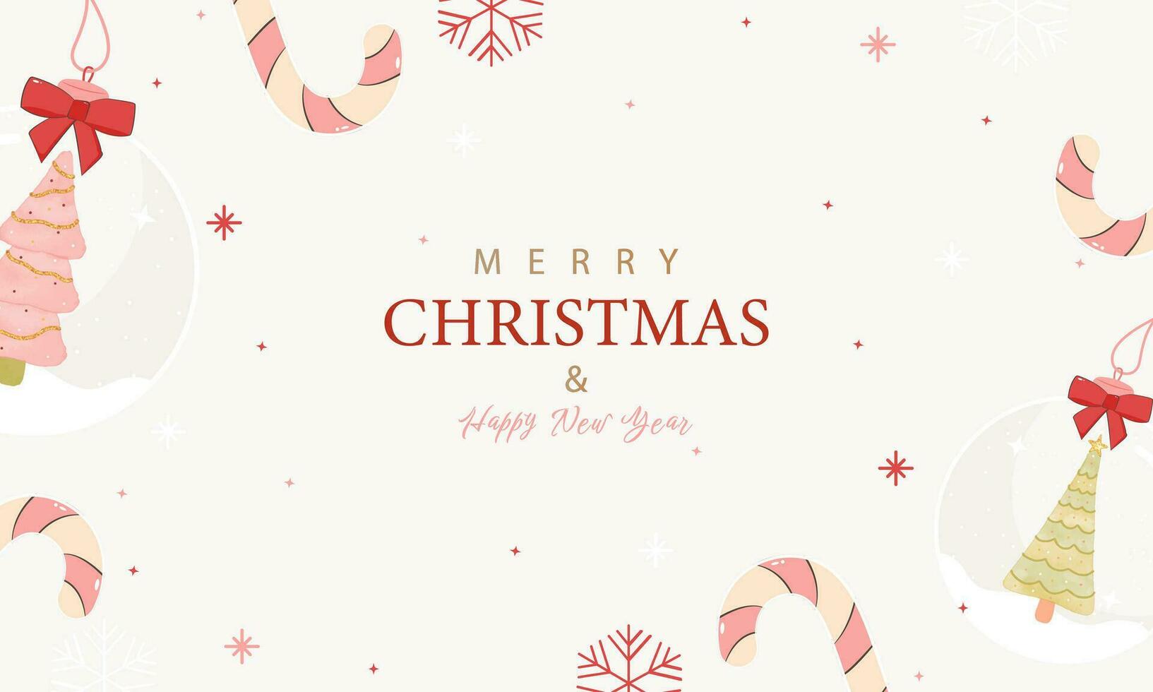 minimal christmas background vector illustration