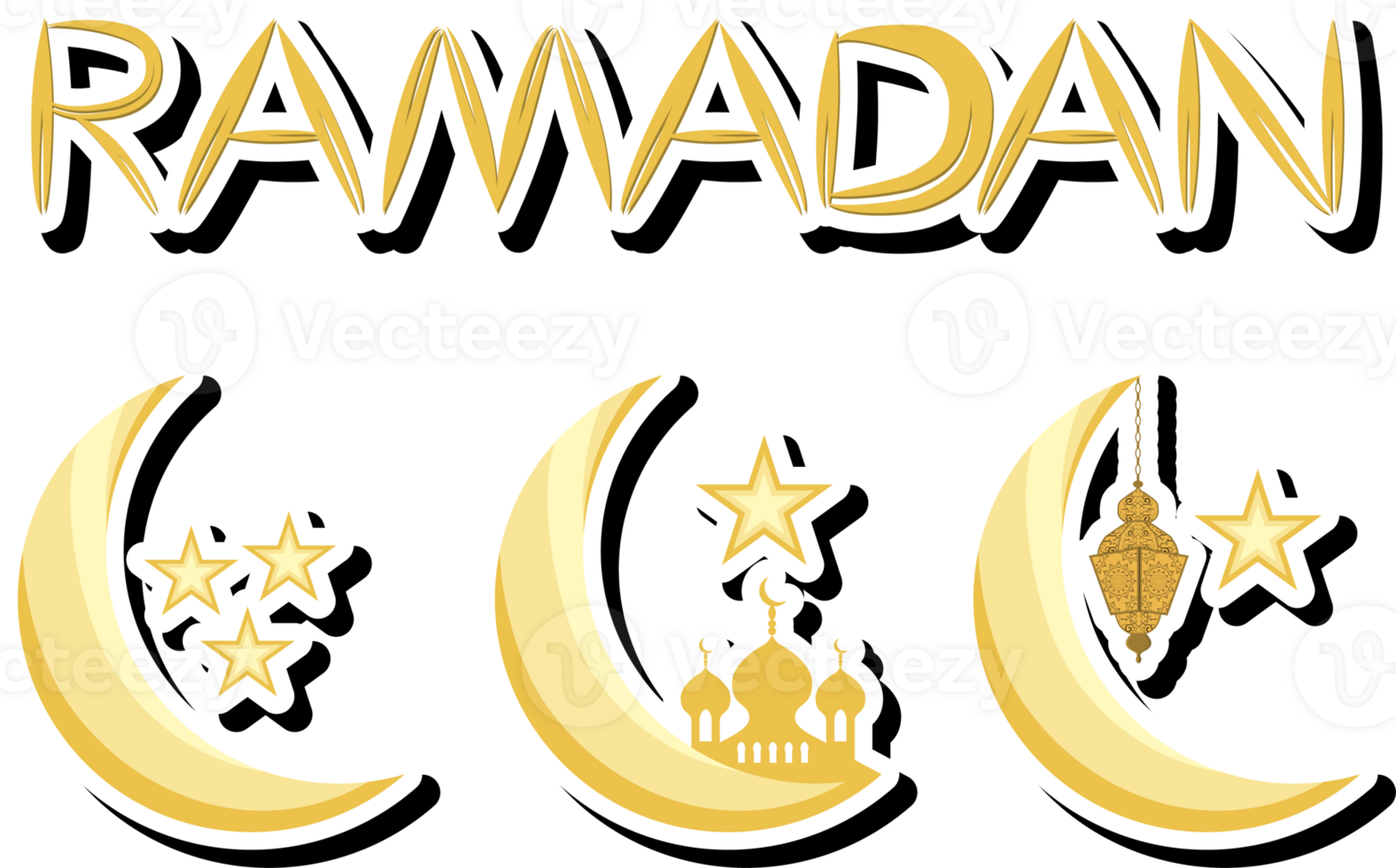 Beautiful illustration on theme of celebrating annual holiday Ramadan png