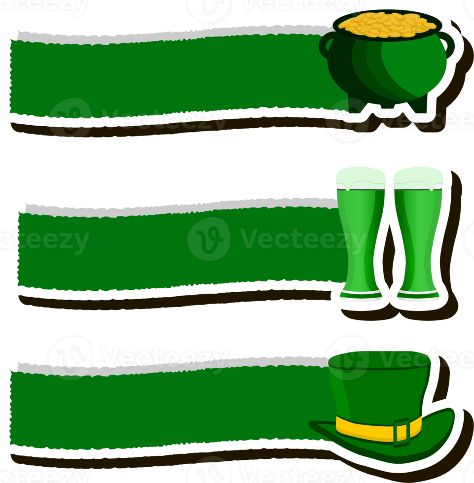 Beautiful illustration on theme of celebrating annual holiday St. Patrick's Day png