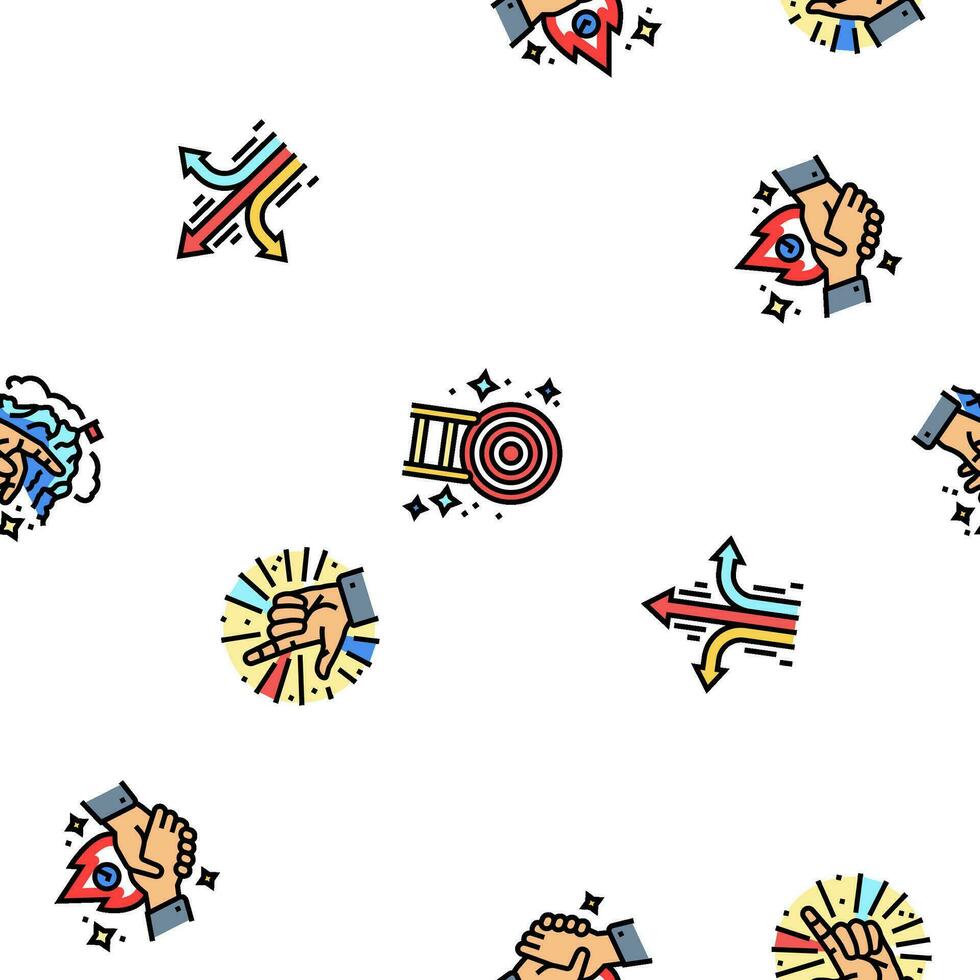 motivation succes challenge vector seamless pattern