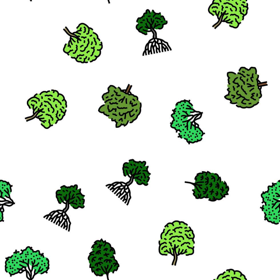 rainforest jungle amazon nature vector seamless pattern