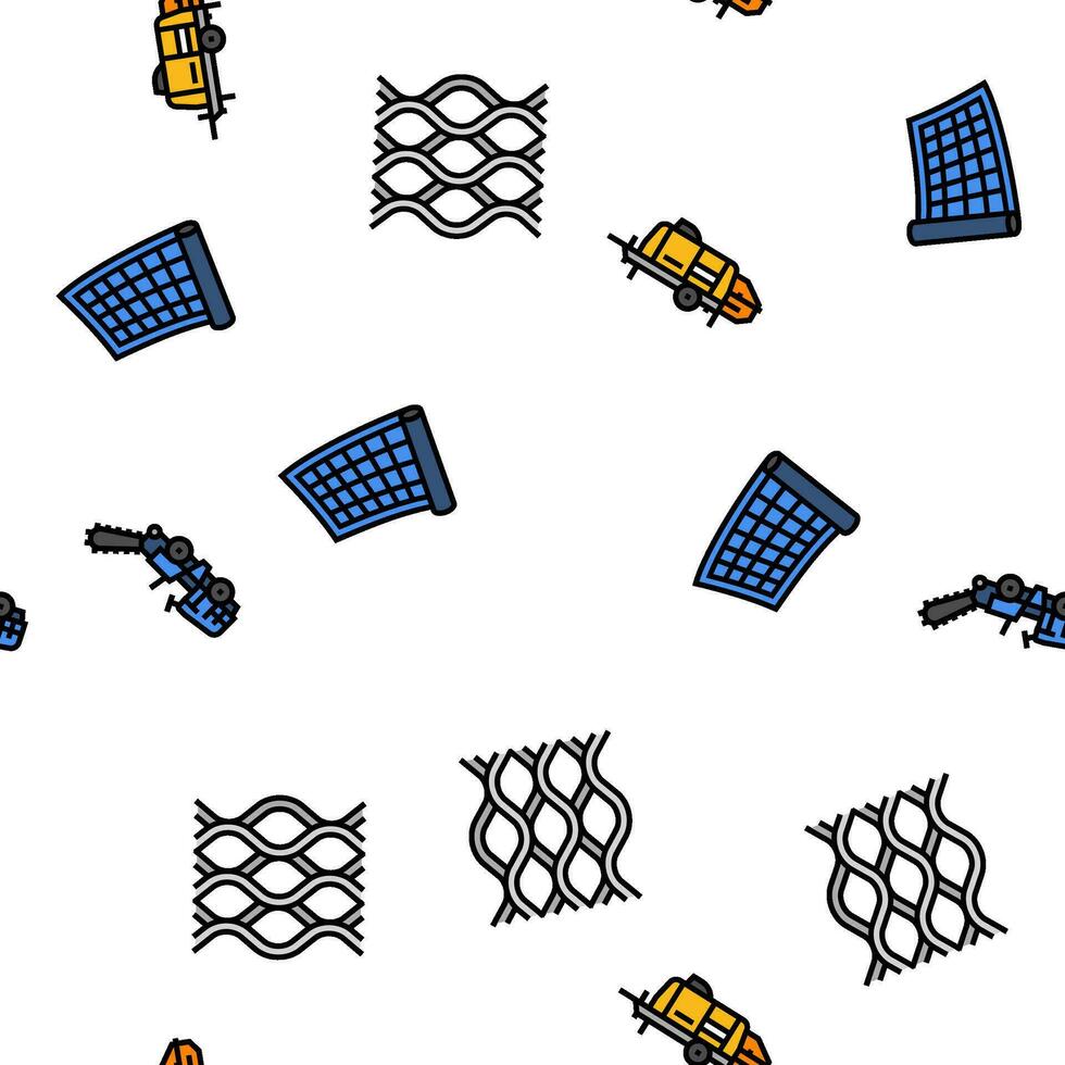 civil engineer industry building vector seamless pattern