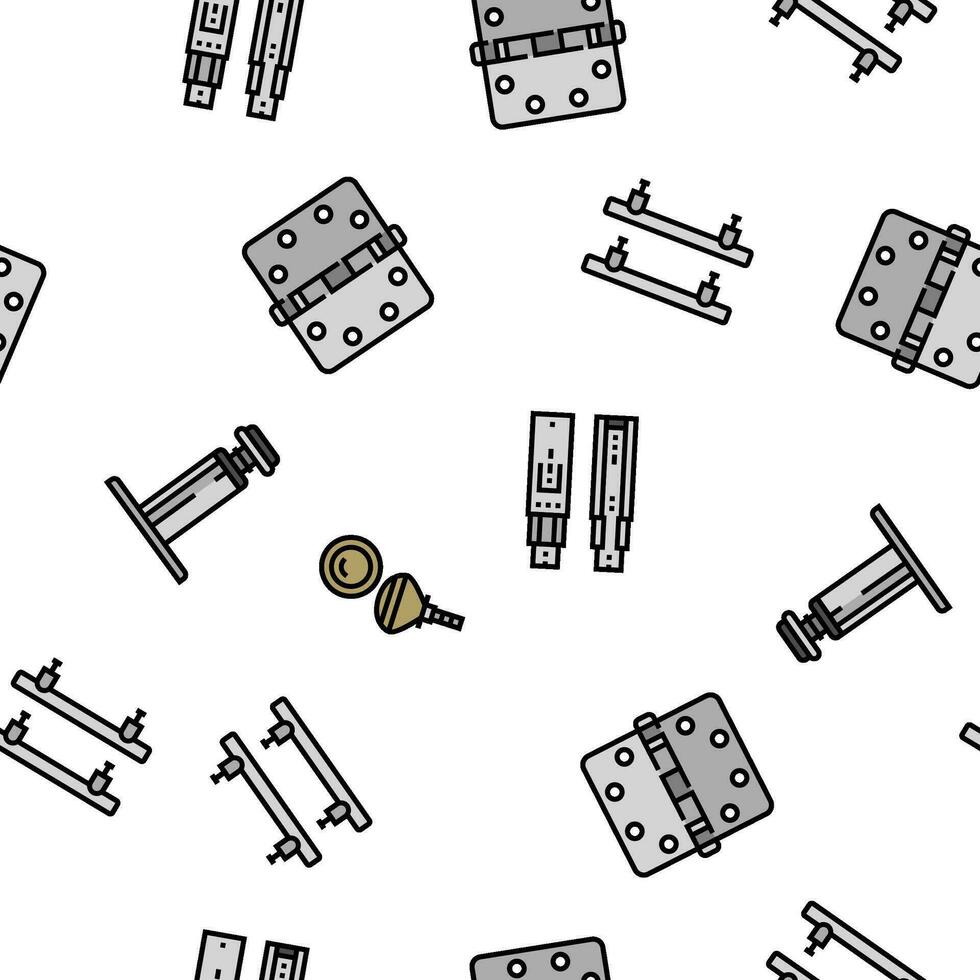 hardware furniture equipment vector seamless pattern