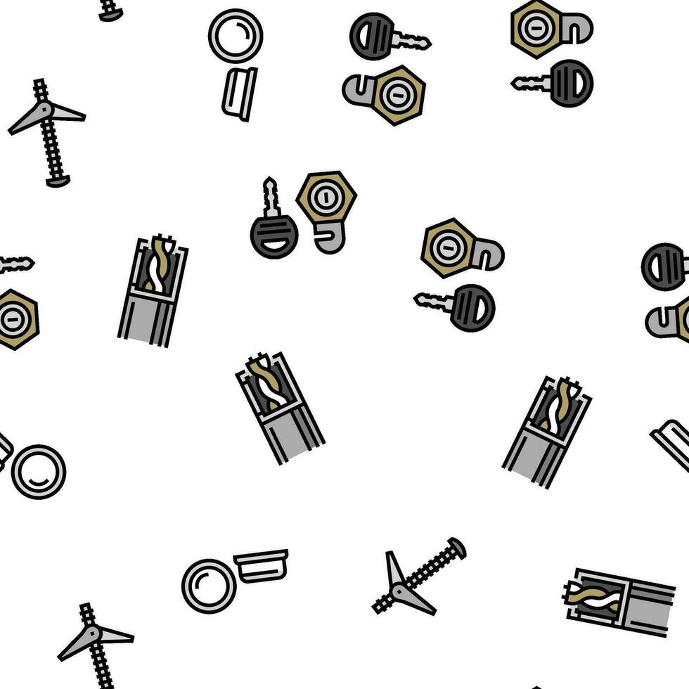 hardware furniture equipment vector seamless pattern