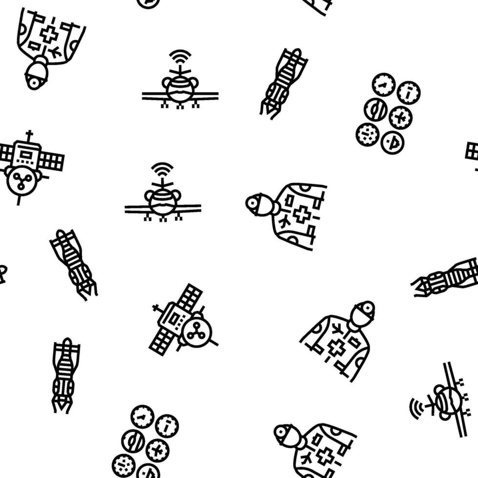 aeronautical engineer aircraft vector seamless pattern