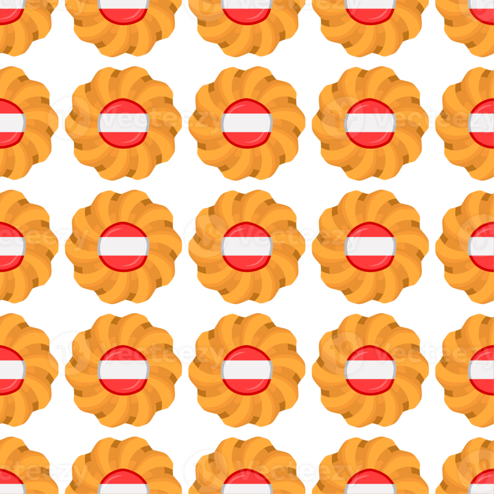Pattern cookie with flag country Latvia in tasty biscuit png