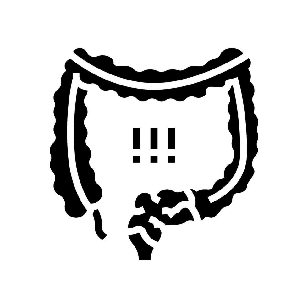 loss of bowel control disease symptom glyph icon vector illustration