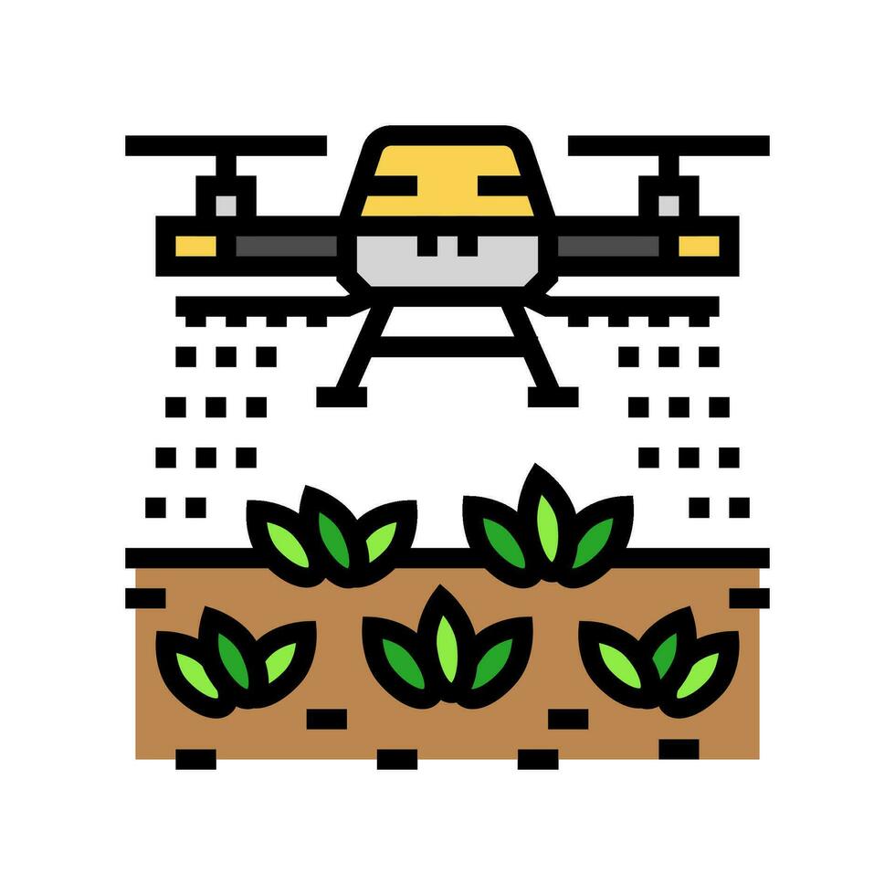 pest control drone color icon vector illustration