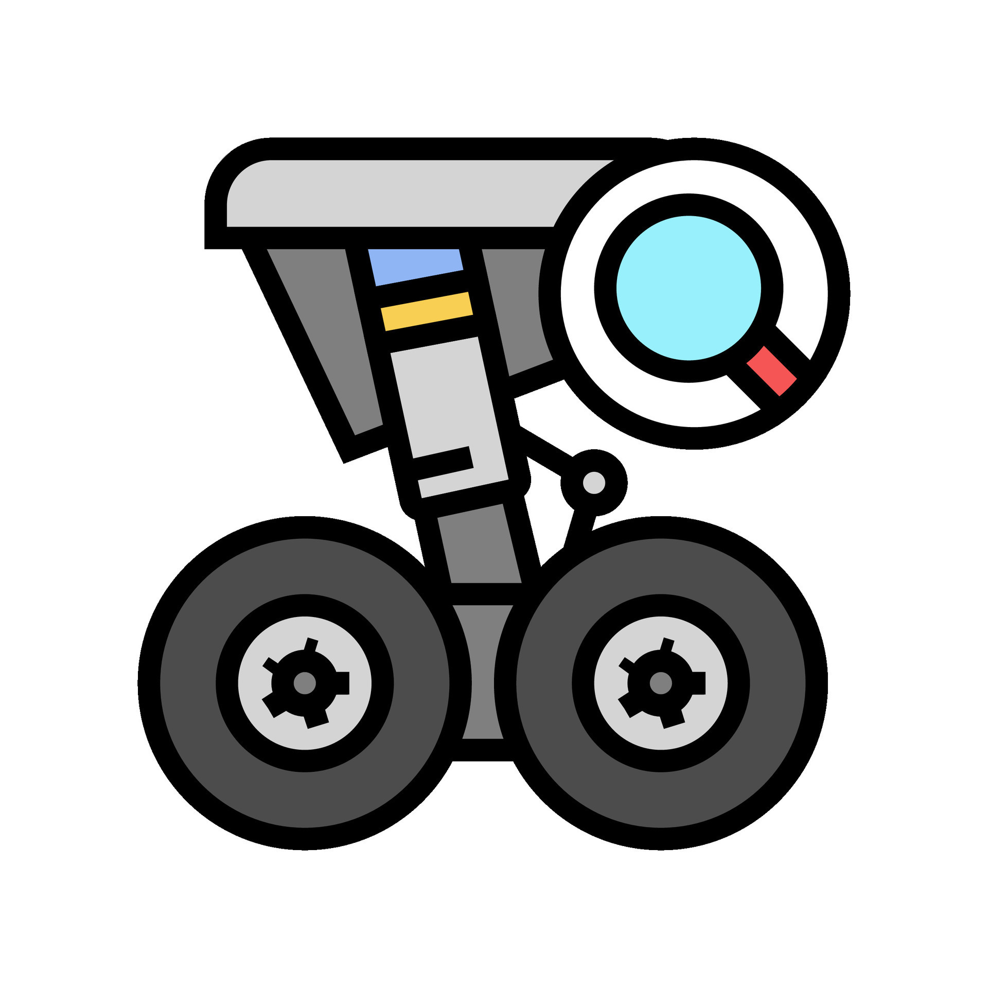 landing gear check aircraft color icon vector illustration 32516740