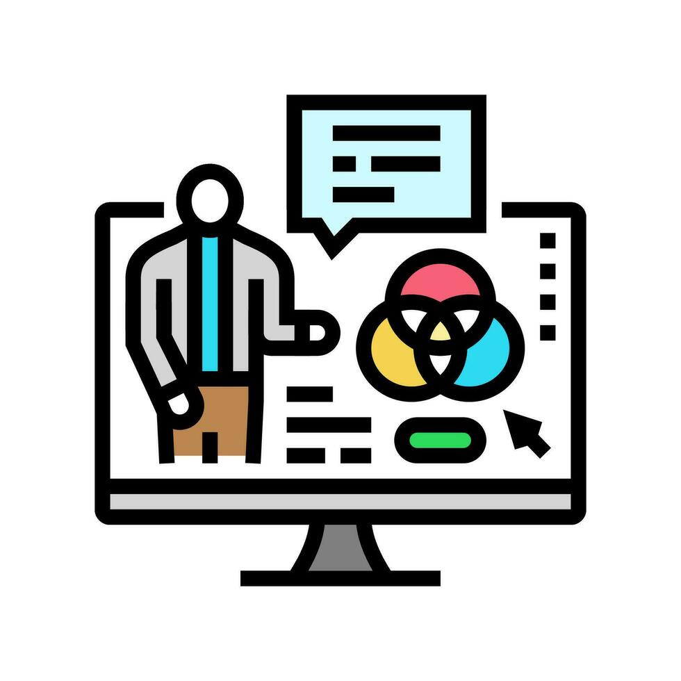design consultation interior color icon vector illustration