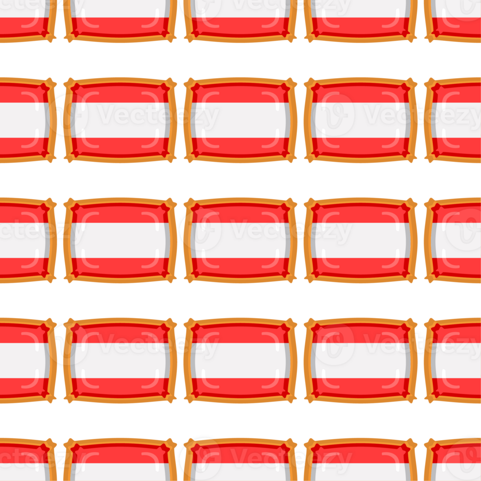 Pattern cookie with flag country Latvia in tasty biscuit png
