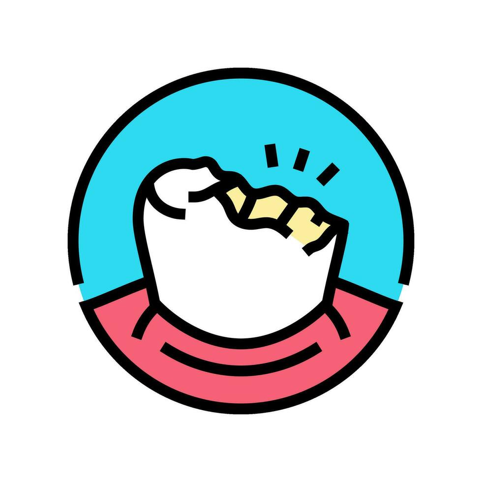 dental bonding color icon vector illustration