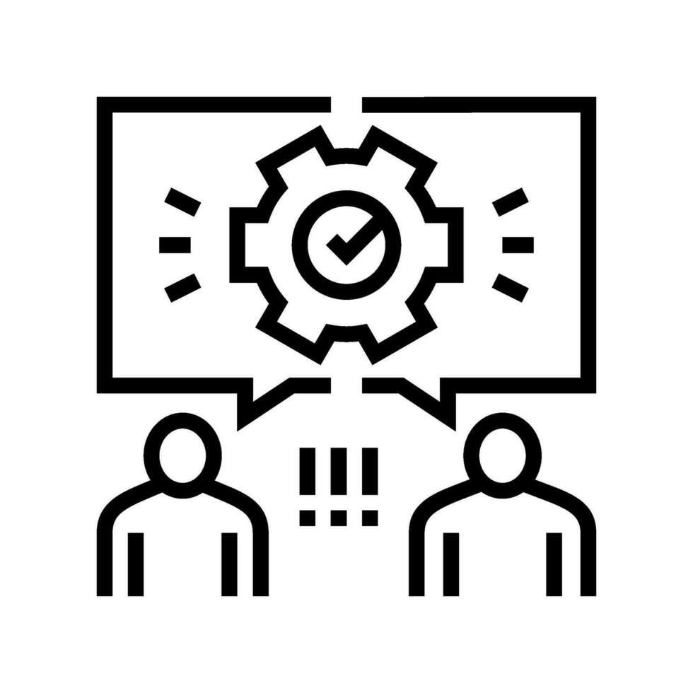 conflict resolution cyberbullying line icon vector illustration