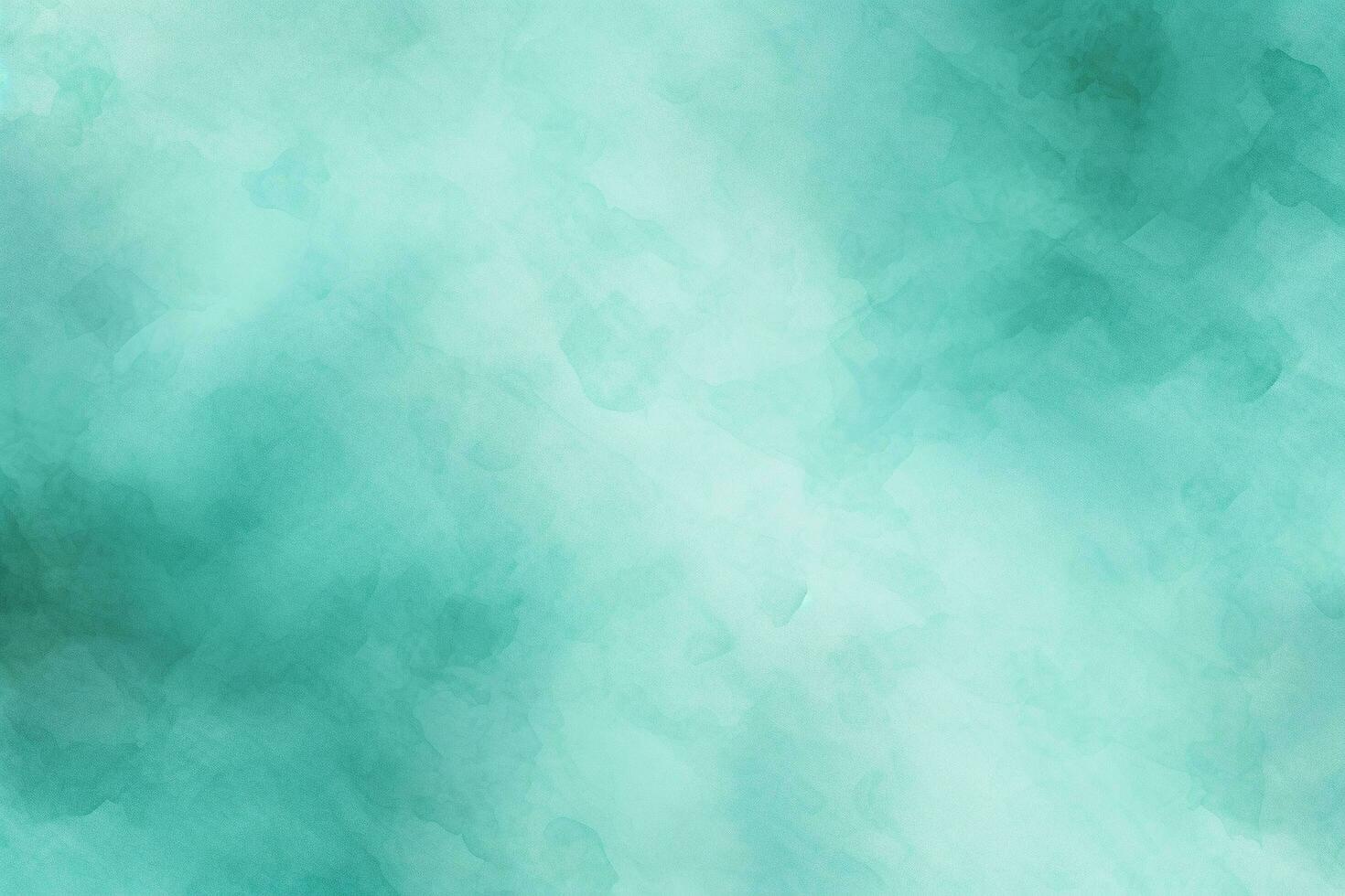 Turquoise pastel watercolor abstract background with texture, Generative AI photo
