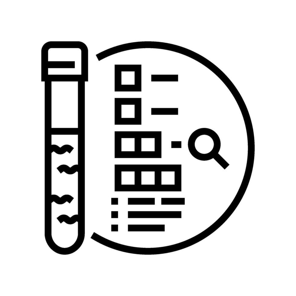 borehole logging hydrogeologist line icon vector illustration