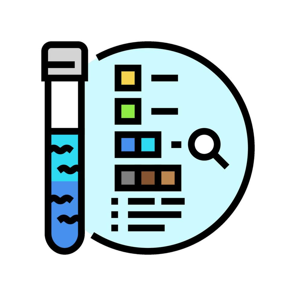 borehole logging hydrogeologist color icon vector illustration