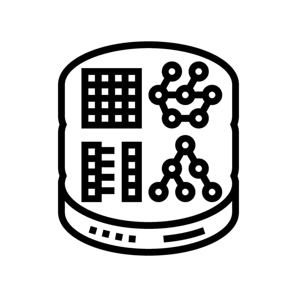 nosql database line icon vector illustration 32517439 Vector Art at ...