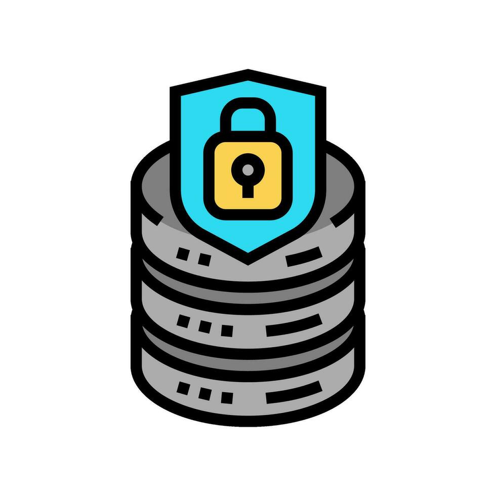 data access control database color icon vector illustration 32517453 ...