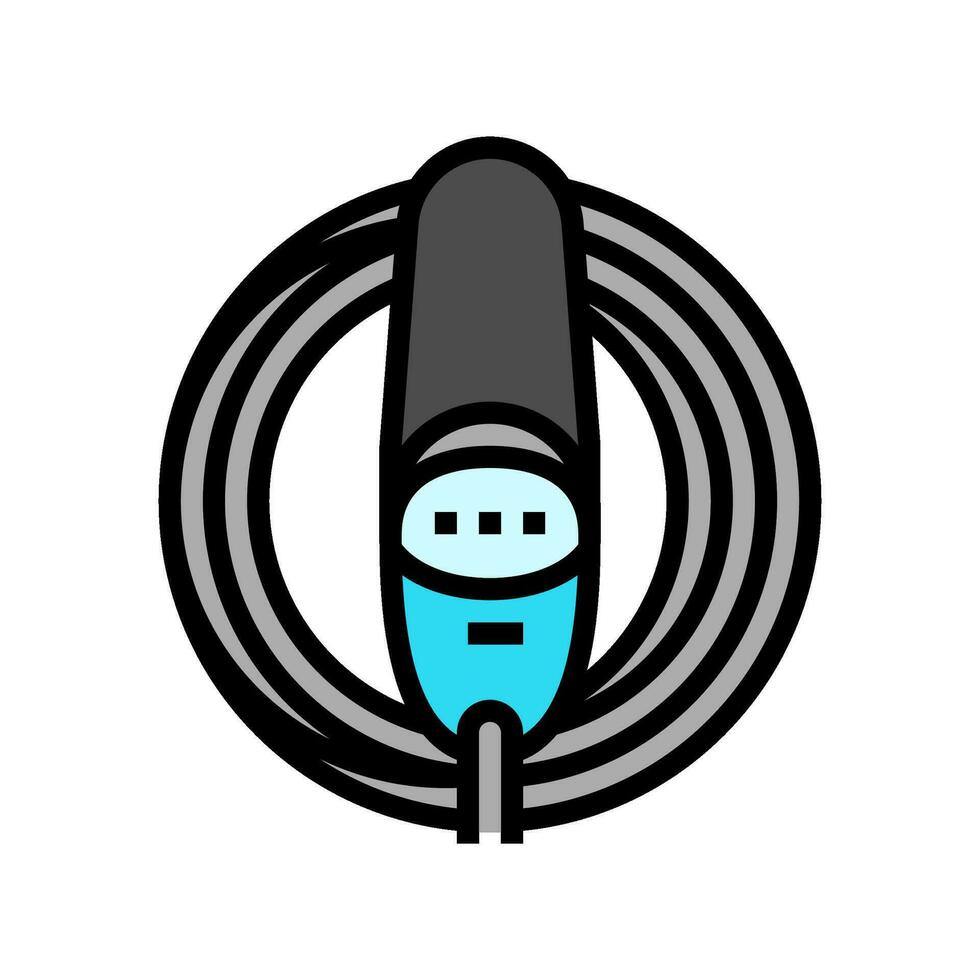 cargando cable organizador eléctrico color icono vector ilustración