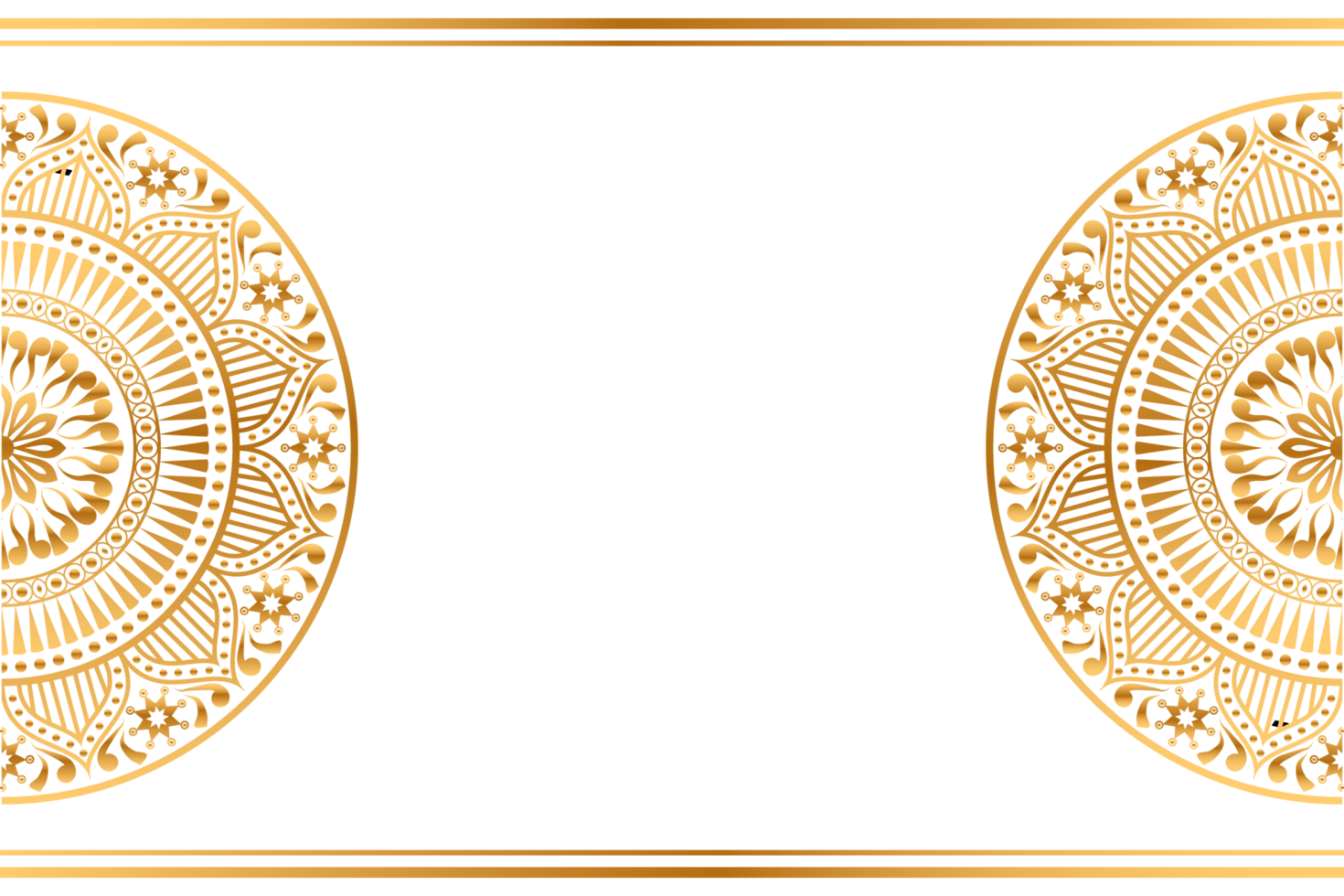 Vintage luxury golden mandala arabesque islamic pattern for wedding invitation background png