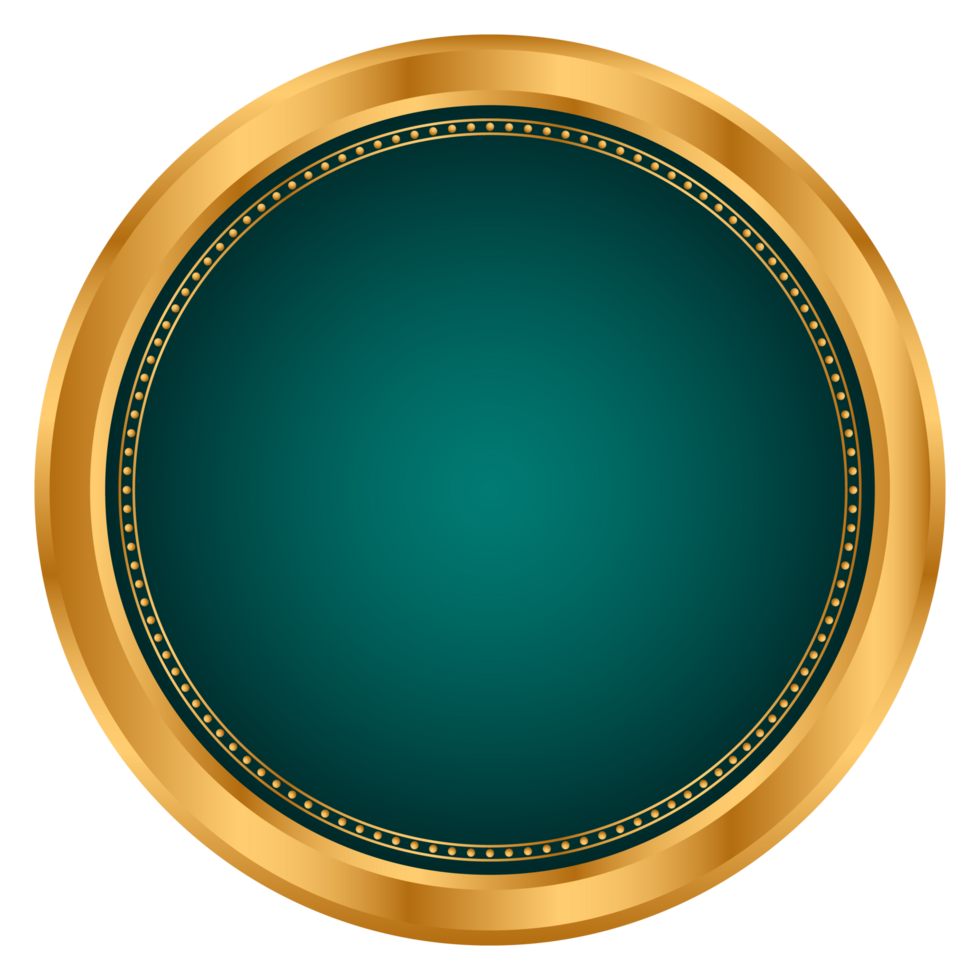 Golden circle frame text box with gold award ribbon icon anniversary badge png