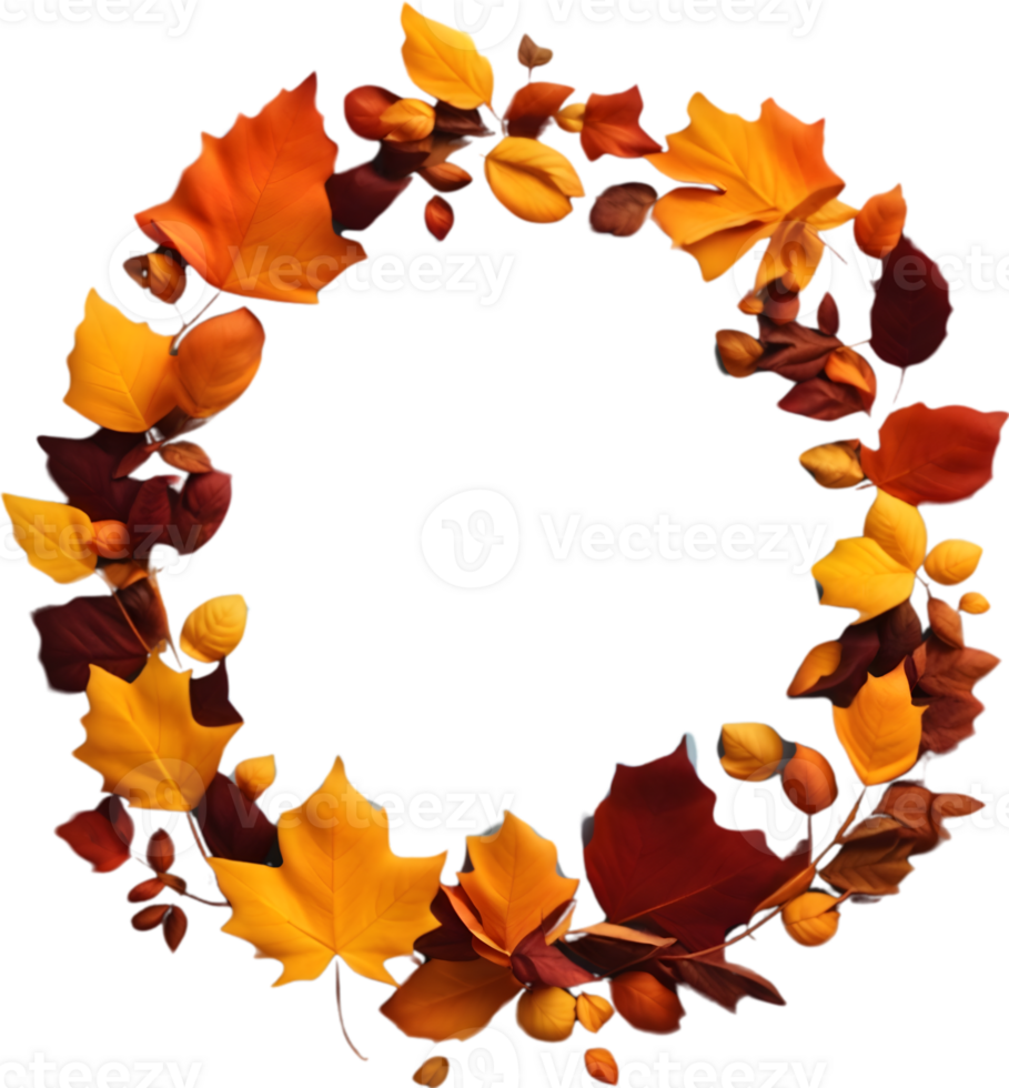 Maple leaves, autumn foliage ai generative png