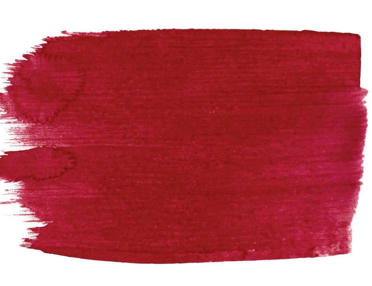 Red watercolor stain background vector