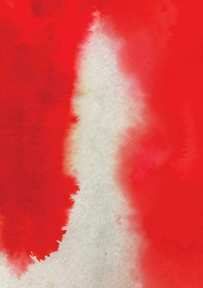 Red watercolor stain background vector