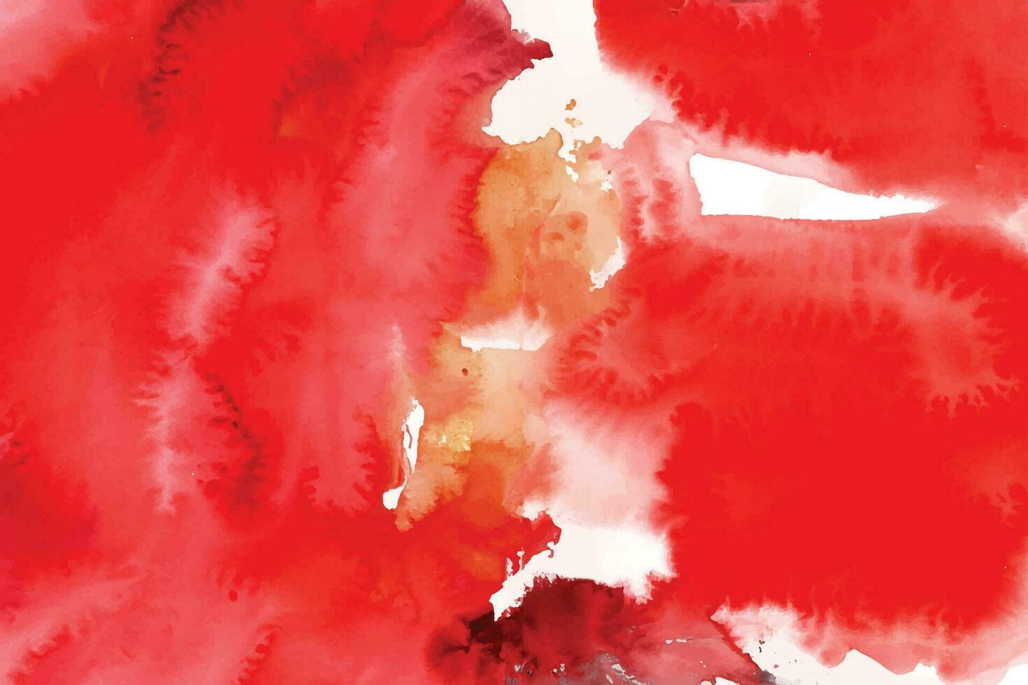 Red watercolor stain background vector
